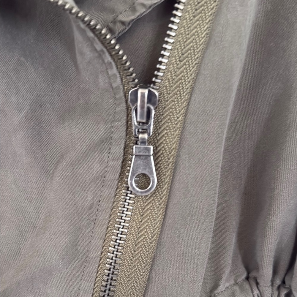 DREW Green Utility Jacket with Belted Waist - Picture 3 of 5